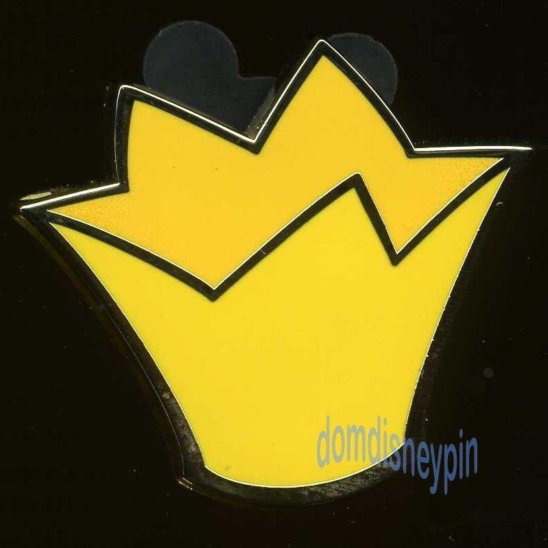 Yellow Crown Logo - Disney Pin *Character Hats* Mystery Series of Hearts Yellow