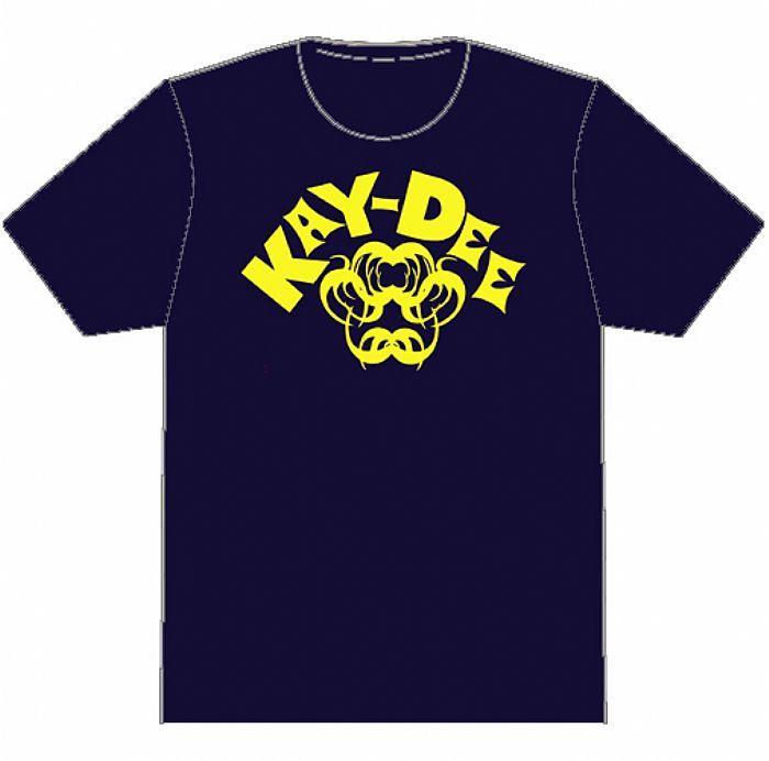 Blue Top and Yellow Logo - KAYDEE RECORDS Kaydee Records T Shirt (blue with yellow logo) vinyl