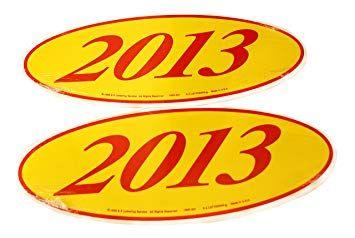 Red Yellow Oval Logo - Amazon.com: Great Link Oval Model Year Windshield Dealer 2 Dozen ...