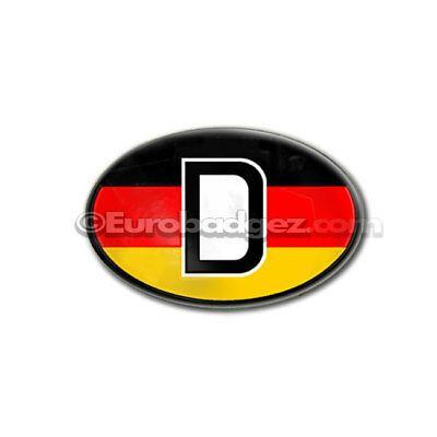Red Yellow Oval Logo - NEW Euro Badge Emblem German Germany Country Black Red Yellow