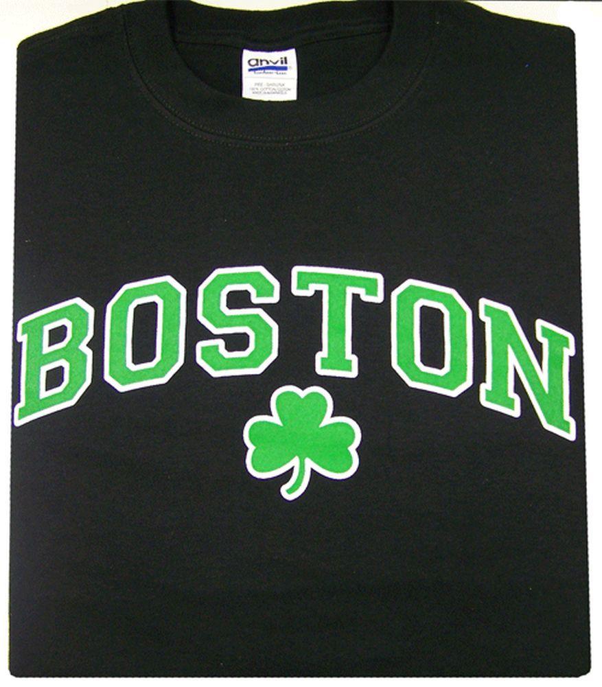 Boston Shamrock Logo - Boston Shamrock T-shirt -- Boston T-shirt with Green Shamrock