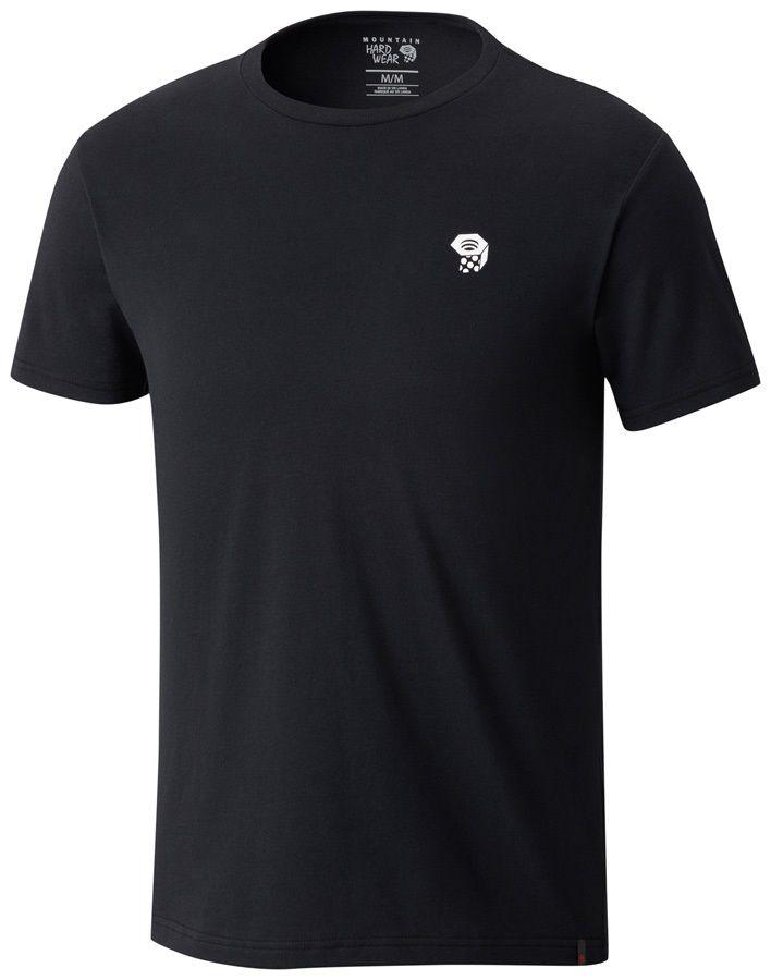 White and Black M Mountain Logo - Mountain Hardwear Logo Graphic Short Sleeve Tee, M Black