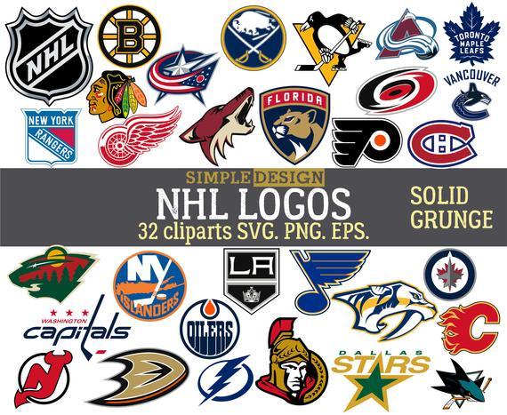 NHL Hockey Teams Logo - NHL logos SVG Hockey SVG American hockey svg nhl hockey | Etsy