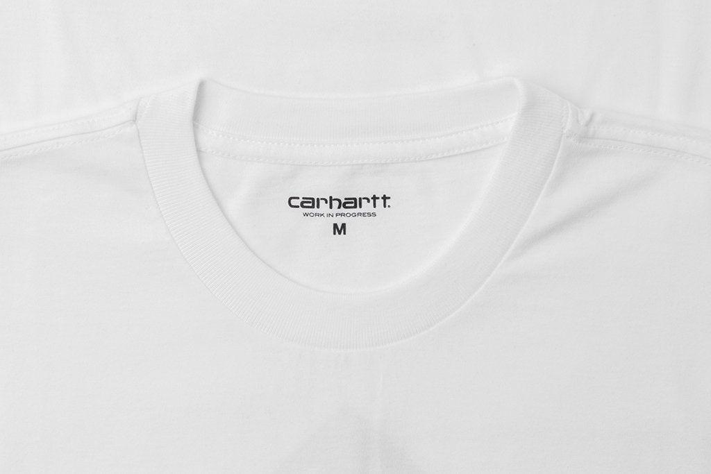 White and Black M Mountain Logo - Carhartt WIP S S Mountain T Shirt