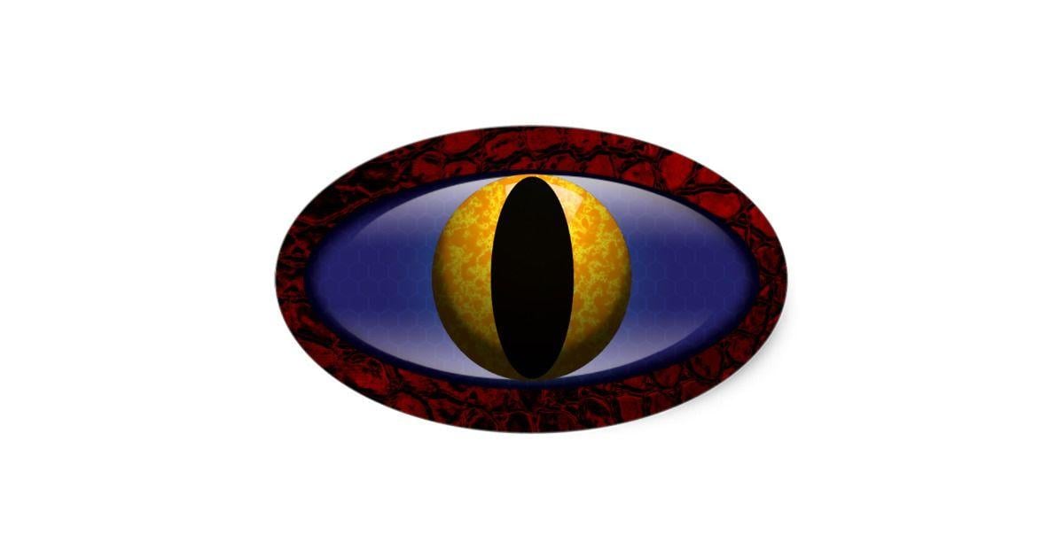 Red Yellow Oval Logo - Alligator Red Yellow Faux Leather Eye Alligator Red Yellow Faux