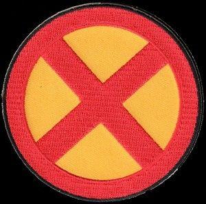 Red Yellow Oval Logo - X MEN Wolverine Red Yellow X Logo Patch