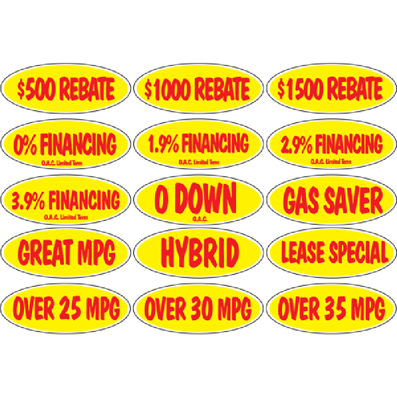 Red Yellow Oval Logo - Oval Incentive Slogans - Red/Yellow
