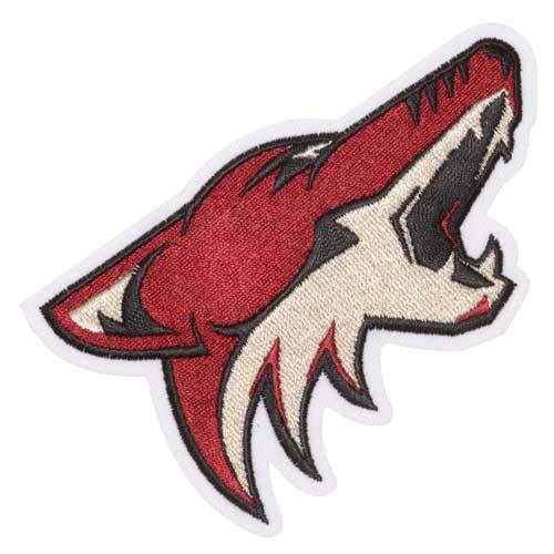 NHL Hockey Teams Logo - Arizona Coyotes Howling Wolf Primary Team Logo Jersey Patch NHL ...