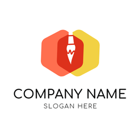 Orange Hexagon Logo - Free Hexagon Logo Designs | DesignEvo Logo Maker