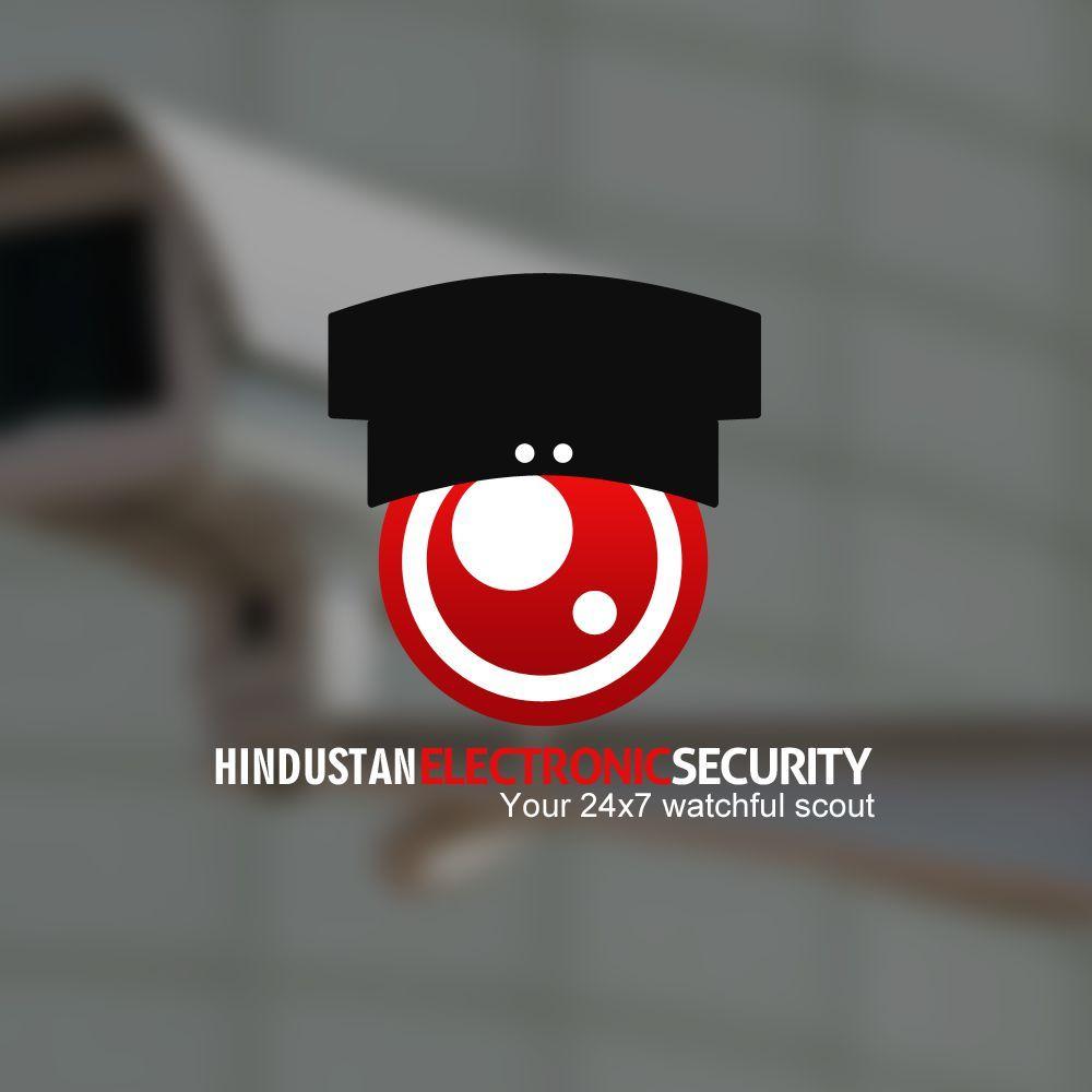 Red Electronic Logo - Hindustan Electronic Security