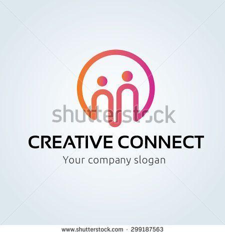Social People Logo - Creative Connect, People logo, family logo, insurance logo, community