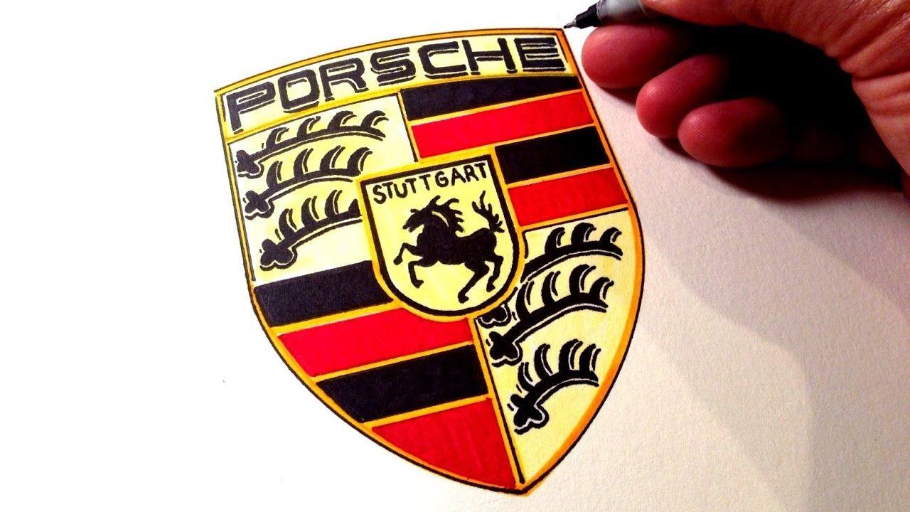Porche Car Logo - How to Draw the Porsche Logo - YouTube