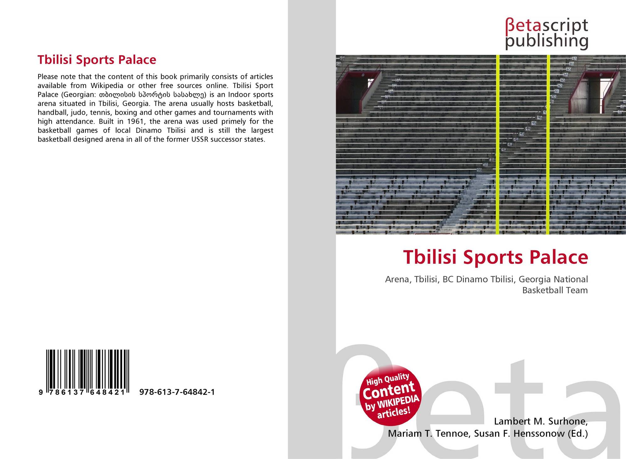 Sports Palace Logo - Tbilisi Sports Palace, 978 613 7 64842 6137648427 , 9786137648421