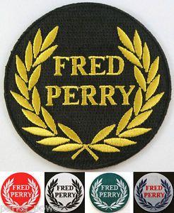 Fred Perry Logo - Fred Perry Iron on Patch, Mods, Scooterists, Ska | eBay