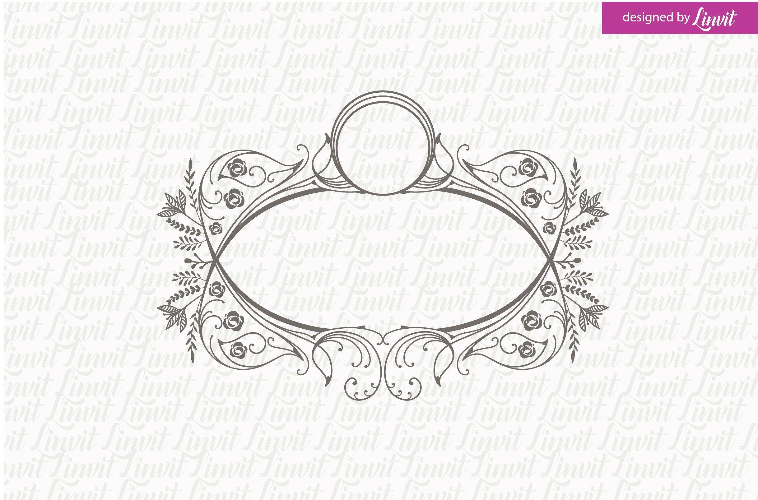 Rustic Wedding Logo - Floral Wedding Logo Logo Templates Creative Market
