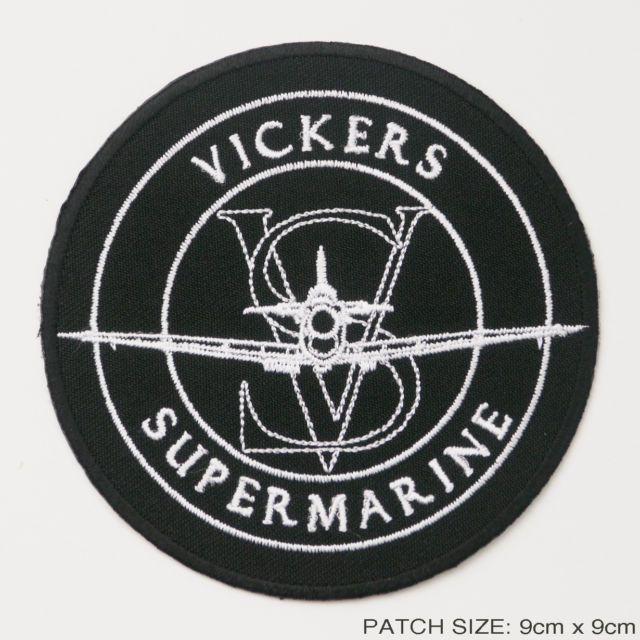 Aircraft Company Logo - Vickers Supermarine Spitfire Aircraft Company Logo Embroidered Iron ...