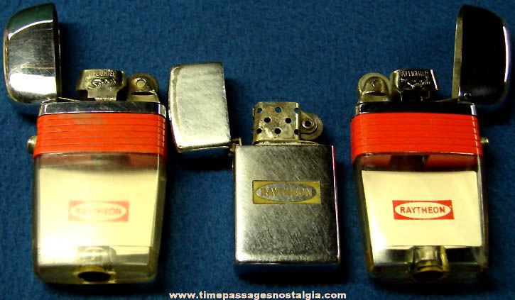 Old Raytheon Logo - 3) Old Raytheon Advertising Cigarette Lighters