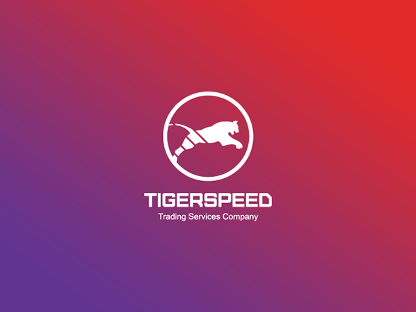 Red Abstract Logo - TIGERSPEED Logo