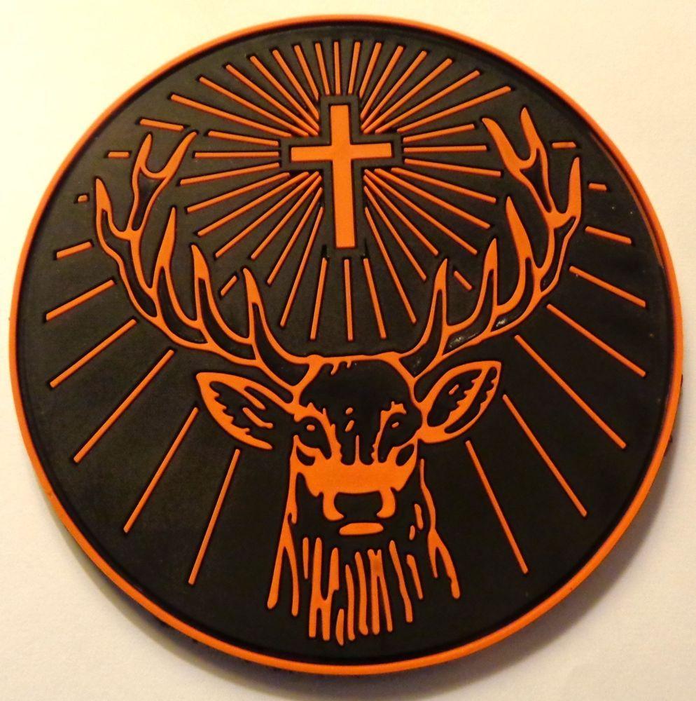 Orange Deer Logo - Jagermeister Coaster Rubber Head Logo.Cool.NEW