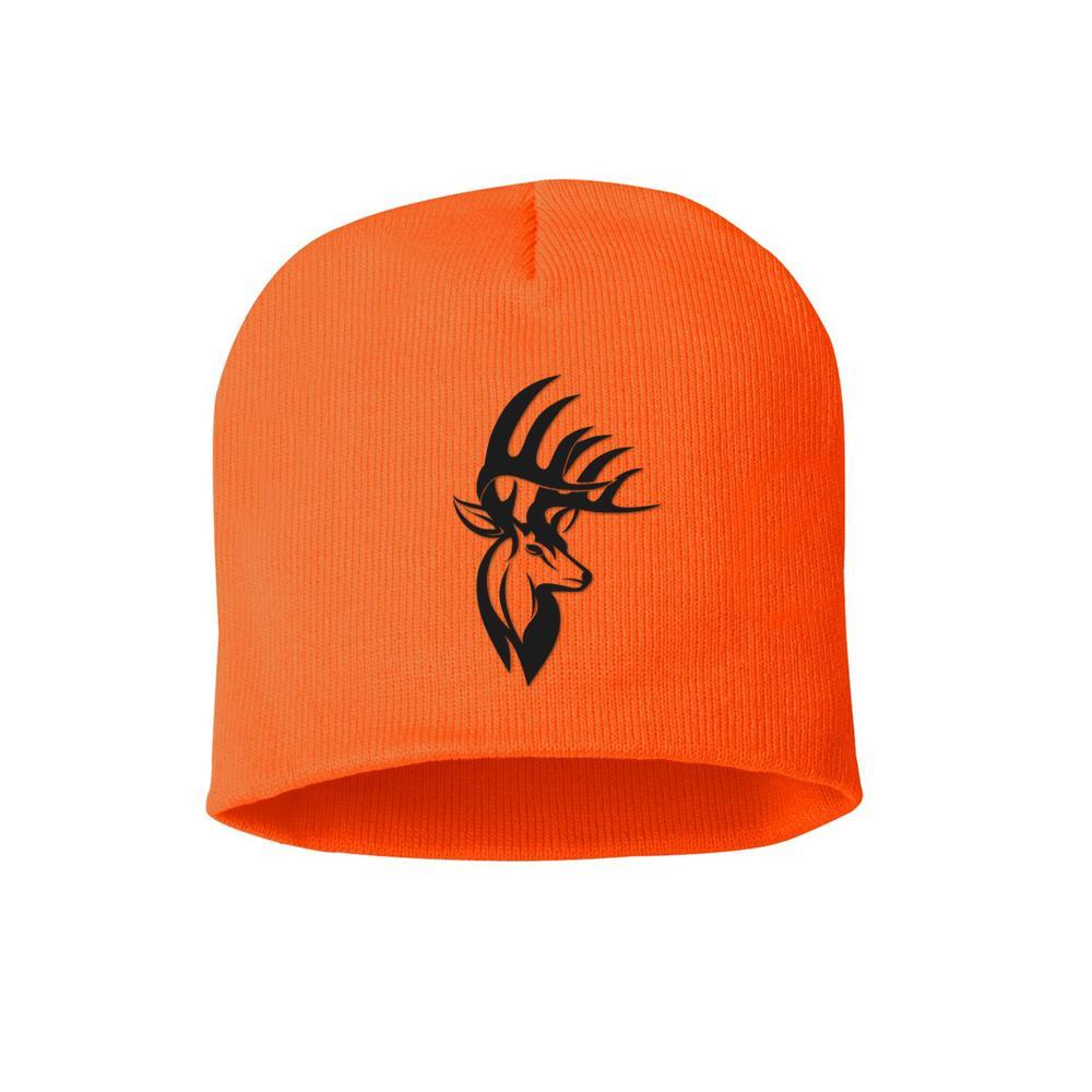 Orange Deer Logo - Bucks of America Deer Logo Blaze Orange Beanie