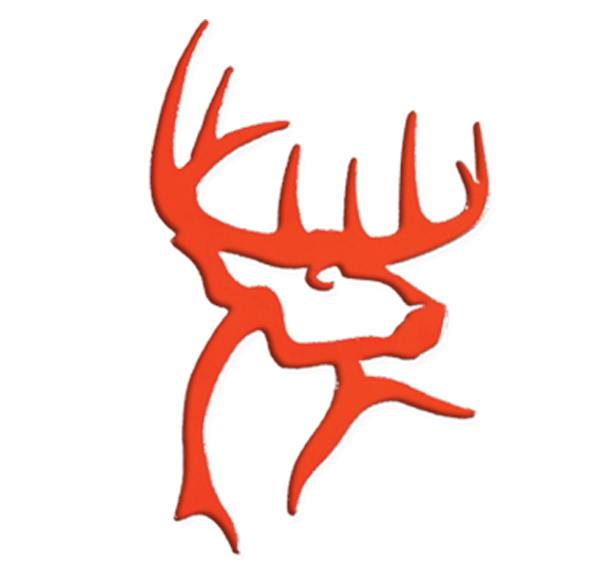 Orange Deer Logo - Deer Head Decal Orange