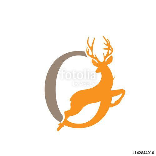 Orange Deer Logo - Logo Orange Deer Letter O Concept
