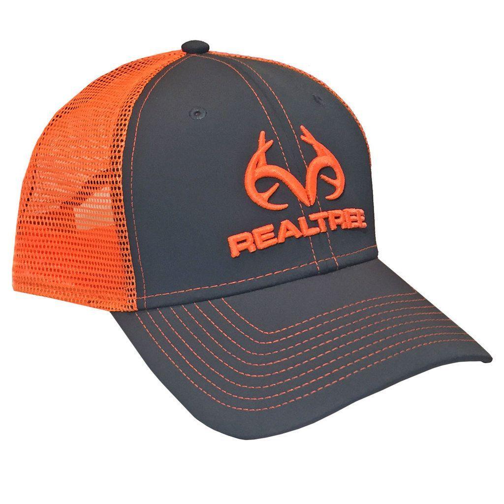 Orange Deer Logo - Realtree Orange Antler Logo Mesh Back Hat. // My Style