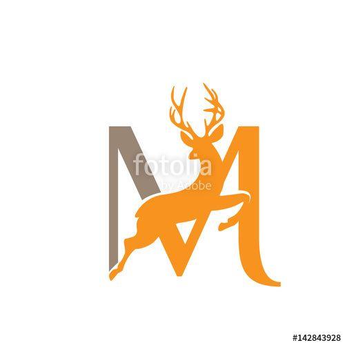 Orange Deer Logo - Logo Orange Deer Initial M Icon