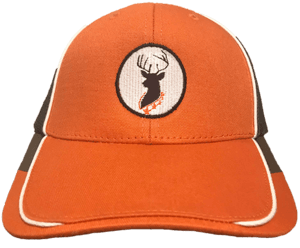 Orange Deer Logo - Buck Baits Deer Head Logo Orange | White | Gray Mesh Back Cap