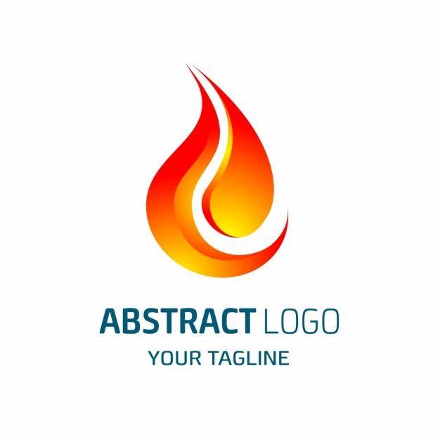 Red Abstract Logo - Abstract logo shaped red flame Vector