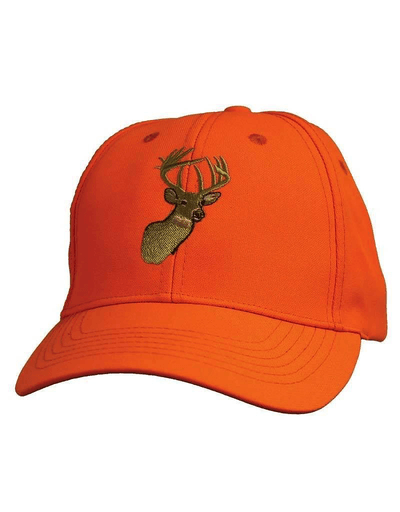 Orange Deer Logo - Backwoods Embroidered Cap, Blaze Orange Deer Logo : Gagnon Sports