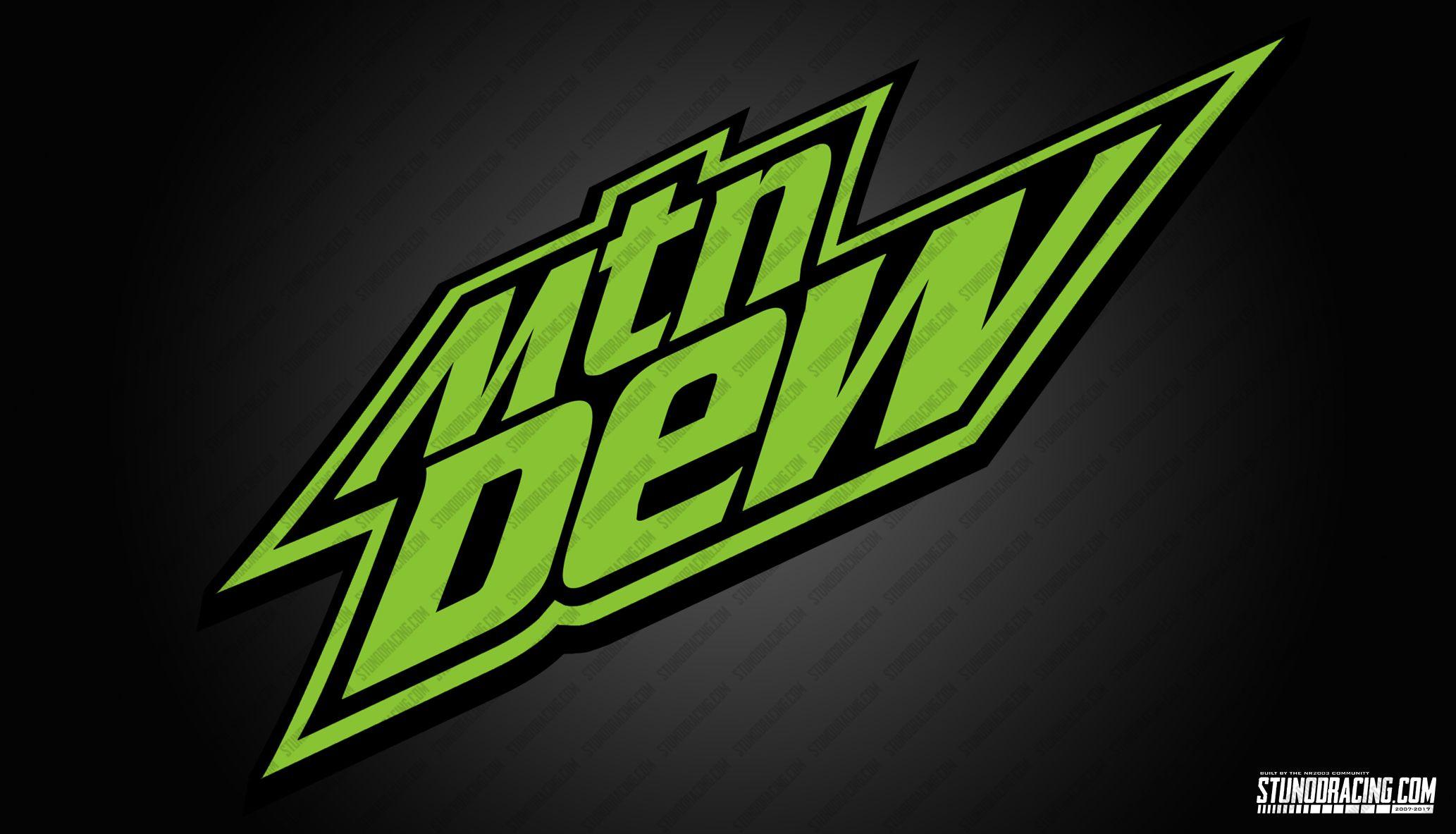 Mtn Dew Logo - Mtn Dew Black and Green Logo | Stunod Racing