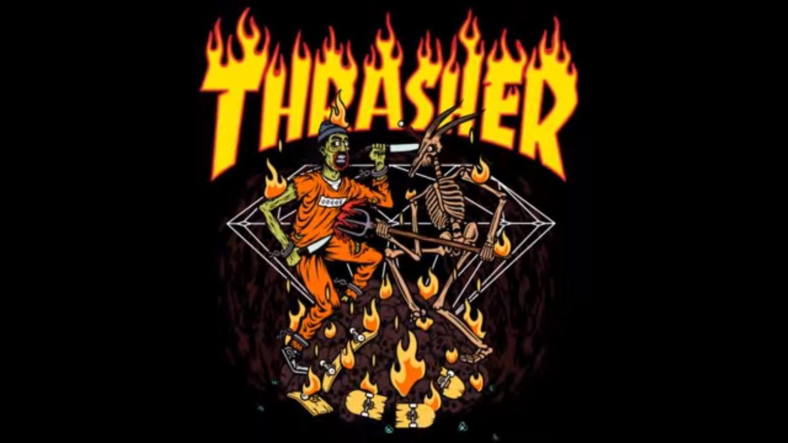 Thrasher Wallpaper Logo - Thrasher Logo Wallpaper