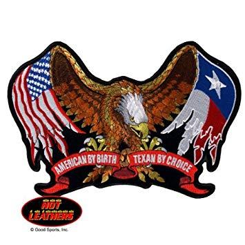 Texas Flag Eagle Logo - Amazon.com: Hot Leathers, TEXAS FLAG EAGLE, 