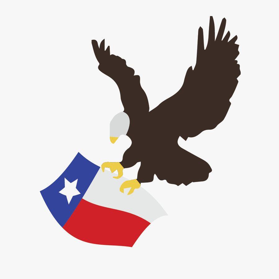 Texas Flag Eagle Logo - Entry By Puzzlusny For Bald Eagle Holding The TEXAS Flag