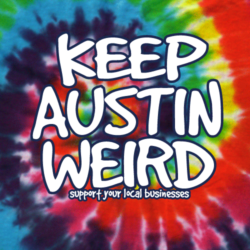 Keep Austin Weird Logo - Keep Austin Weird – (Infant) Tie-Dye Rainbow Onesie – Lucky Lizard