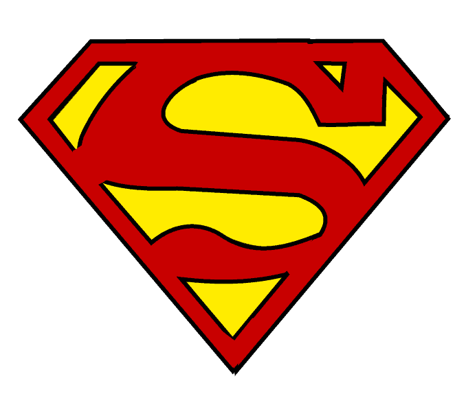 Drawing Logo - How to Draw Superman Logo | Easy Step-by-Step Drawing Guides