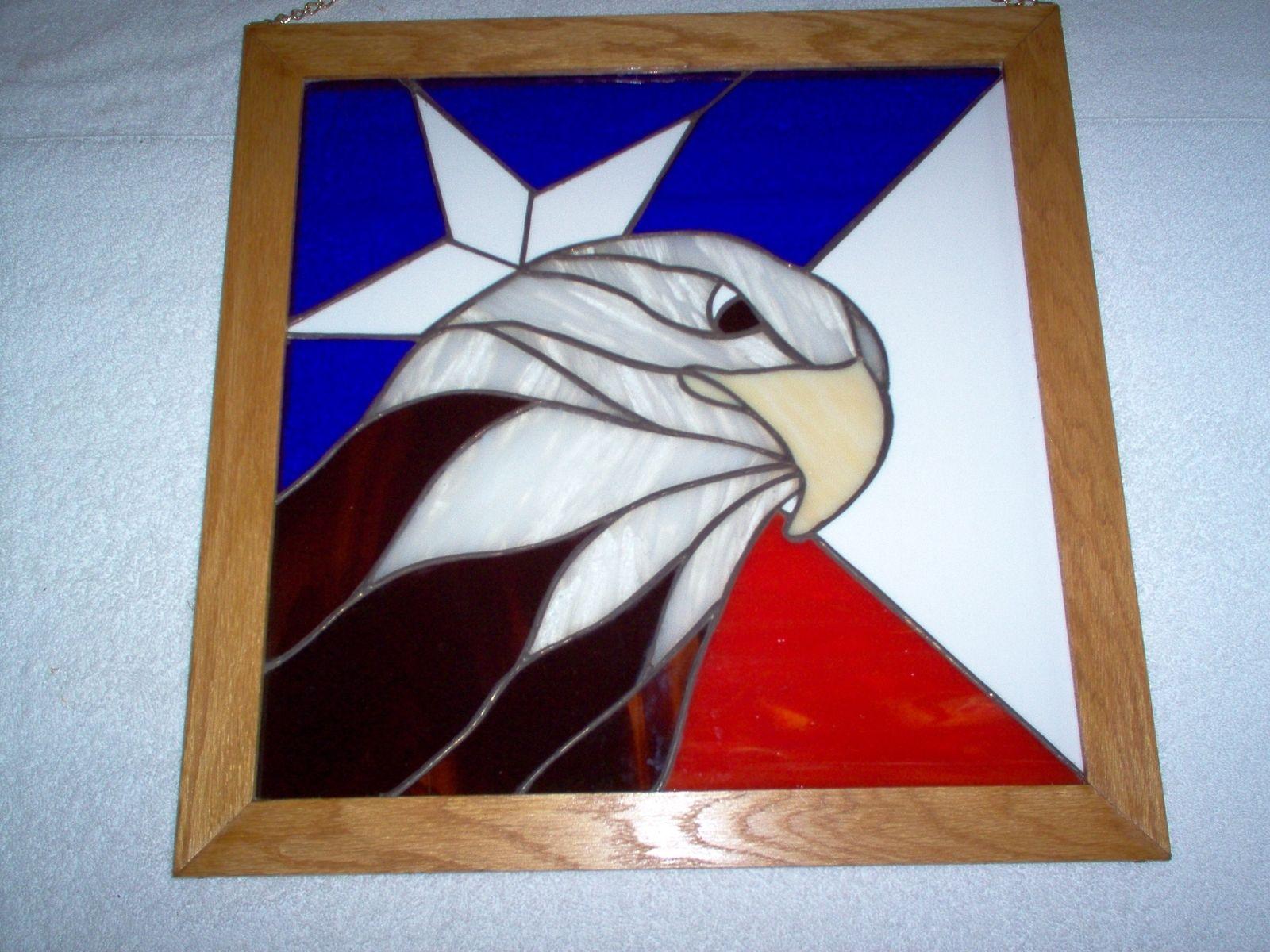 Texas Flag Eagle Logo - Handmade Texas Flag With Eagle, Made To Order by FullertonsPanes ...