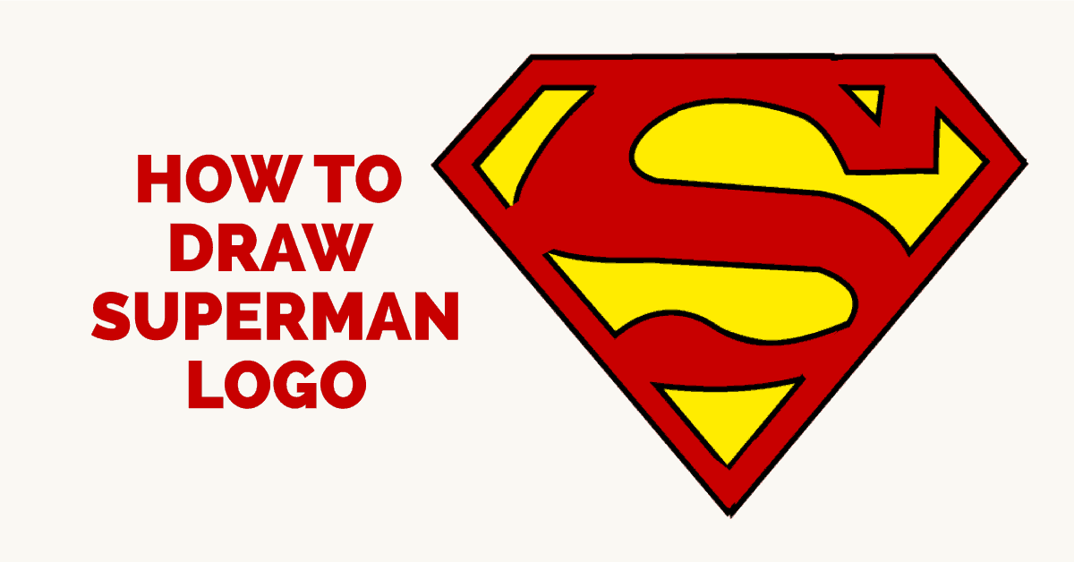 Superman's Logo - How to Draw Superman Logo | Easy Step-by-Step Drawing Guides