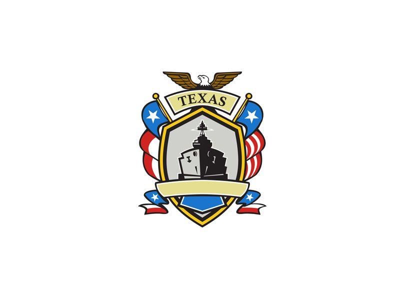 Texas Flag Eagle Logo - Texas Battleship Emblem Retro by Aloysius Patrimonio. Dribbble