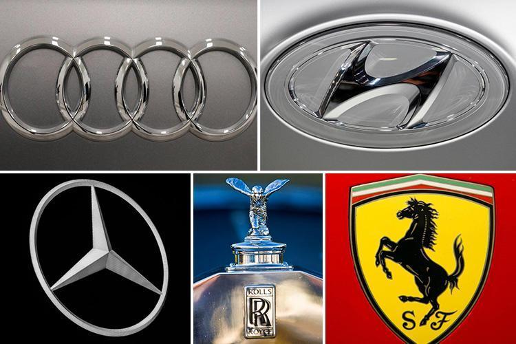 RR Car Logo - The hidden meaning of car logos - from Audi's four rings to the ...