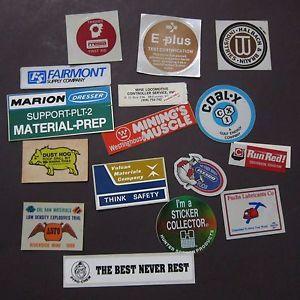 Fairmont Tools Logo - Vintage Coal Mining Stickers Lot 16 Machines Manufacturers Safety ...