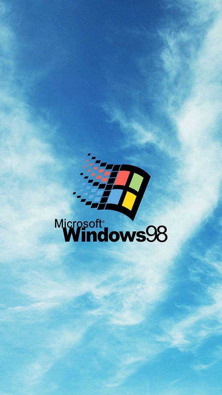 Microsoft Windows 98 Logo - Microsoft Windows 98 Logo iPhone 6 Wallpaper | iPhone Wallpaper ...