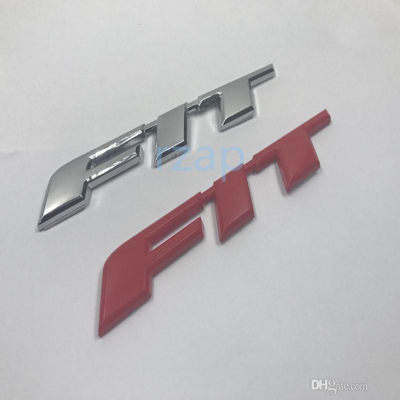 Honda Fit Logo - For Honda Fit 3D Chrome Letters Emblem Logo Badge Sticker Car