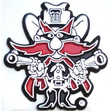 Texas Tech Red Raiders Logo - Texas Tech Red Raiders Color Solid Metal Chrome Emblem AMG