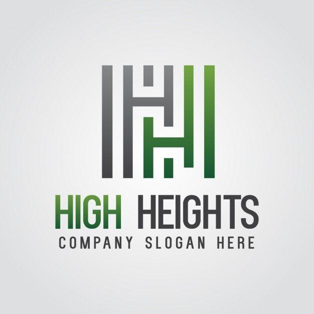 H Company Logo - Green abstract letter h logo Vector