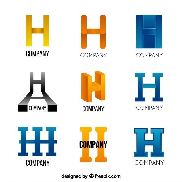 H Company Logo - Abstract letter h logo collection Vector