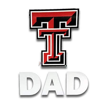 Red Raiders Logo - Amazon.com : Texas Tech Red Raiders Logo & Dad Premium Auto Decal ...
