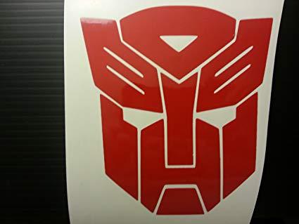 Red Transformer Logo - Transformers Red Autobot Logo Vinyl Decal: Automotive