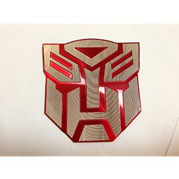 Red Transformer Logo - 3D Red Transformers Autobot Logo Emblem Badge Decal Car